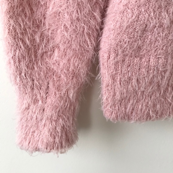 H&M Pink Fuzzy Crew Neck Sweater - Picture 6 of 16